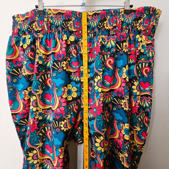 Lucy & Yak Colorful Floral Cropped Pants - Picture 13 of 16